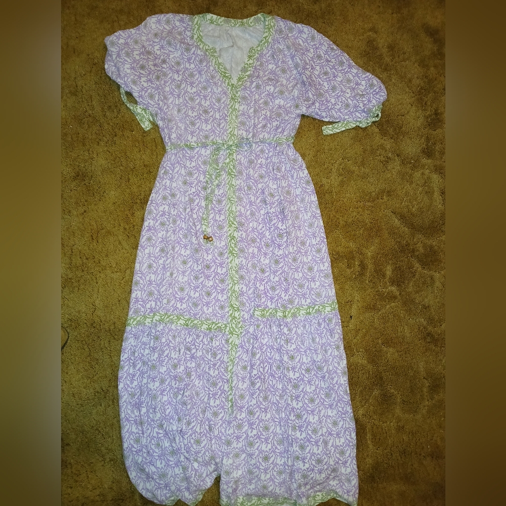 Cactus + Pearl Maxi Tiered Dress